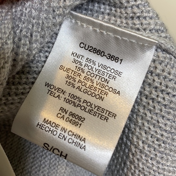 Hilary Radley || Layered Look Sweater; Ribbed Texture; Size S/CH - Picture 13 of 14